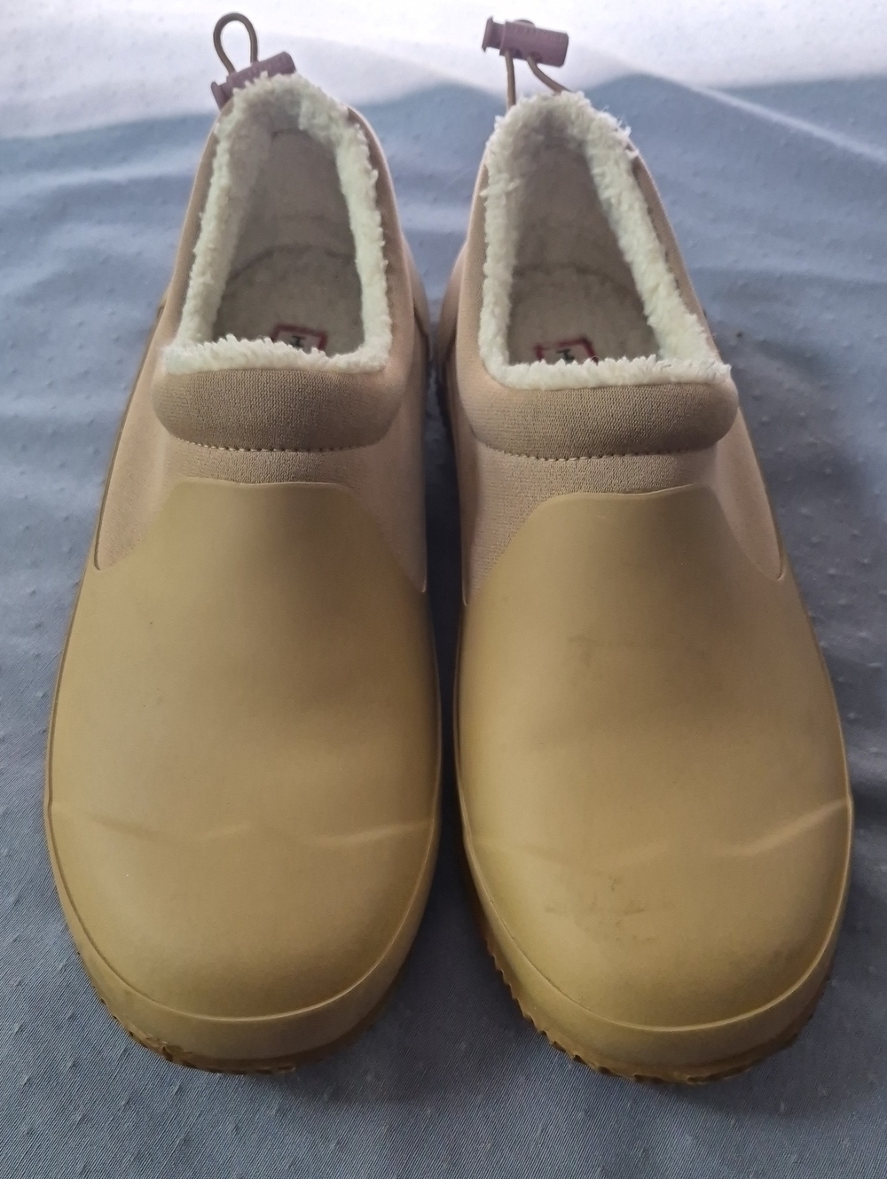 Hunter Original Insulated Sherpa Shoe Women's 9 Tan Slip-On Clogs